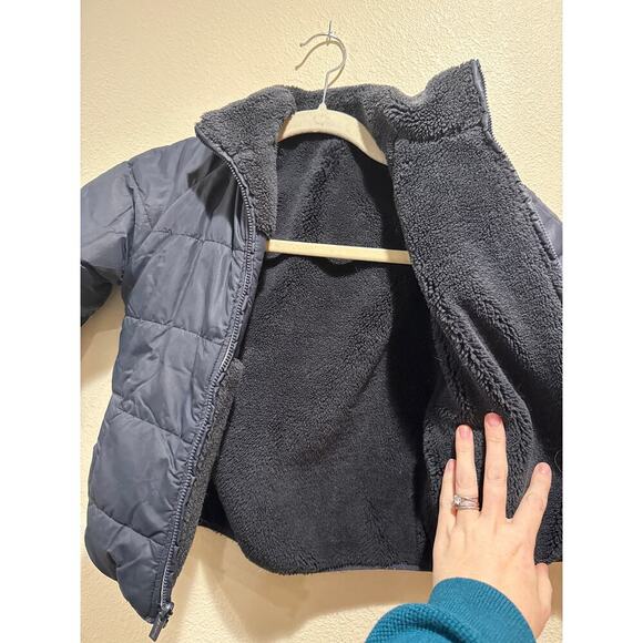 Mayoral Navy Reversible Coat Navy Blue size 5 - Picture 3 of 7